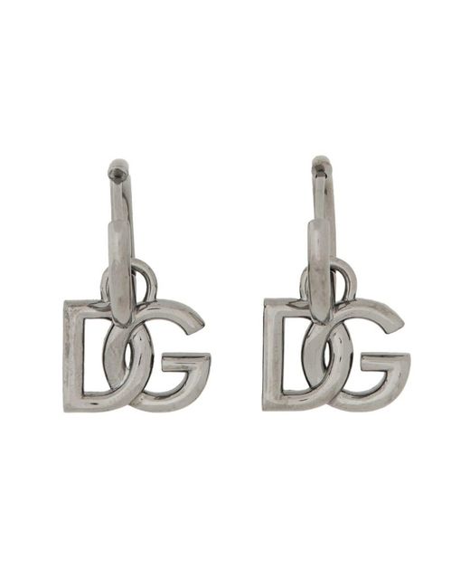 Dolce & Gabbana Metallic Hoop Earrings