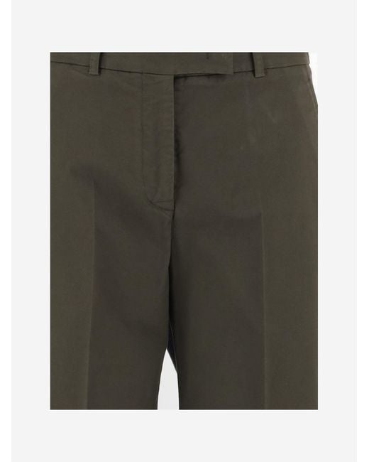 Ql2 Gray Stretch Cotton Pants Trousers