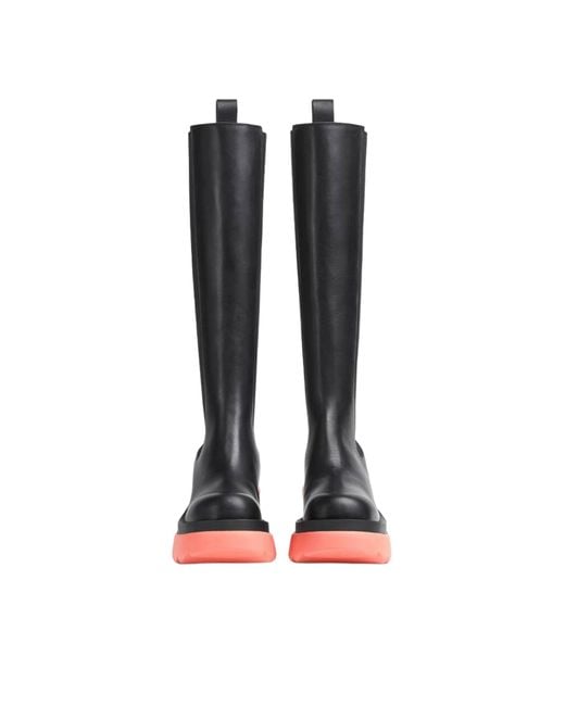 Bottega Veneta Black Flash Knee-High Boots