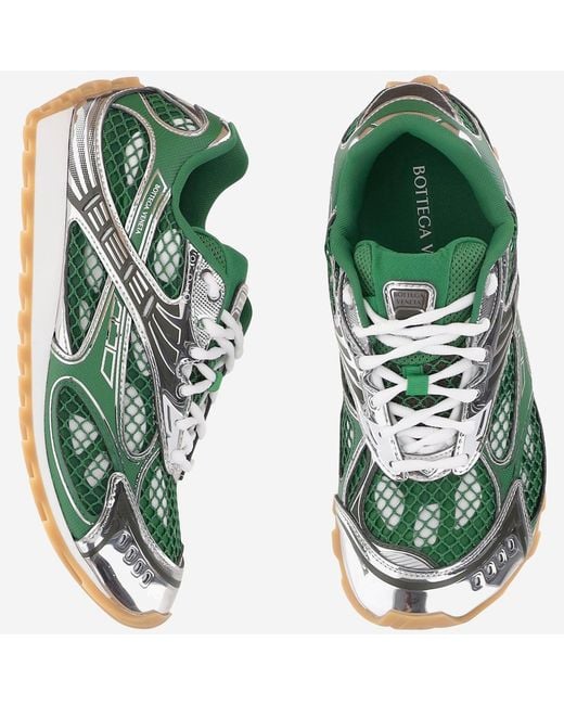 Bottega Veneta Green Sneakers Orbit Polyurethane Trainers for men