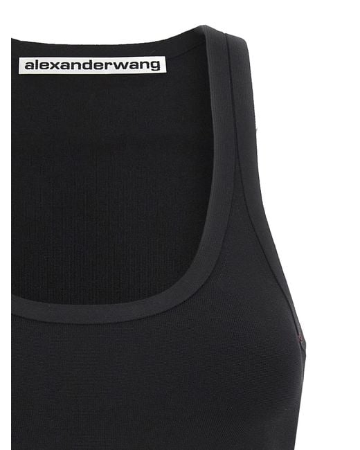 Alexander Wang Black Tops With Logo