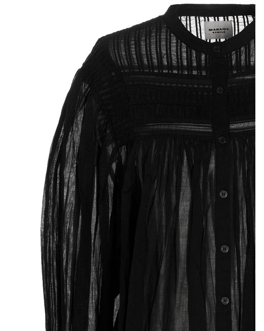 Isabel Marant Black Plalia Shirt, Blouse
