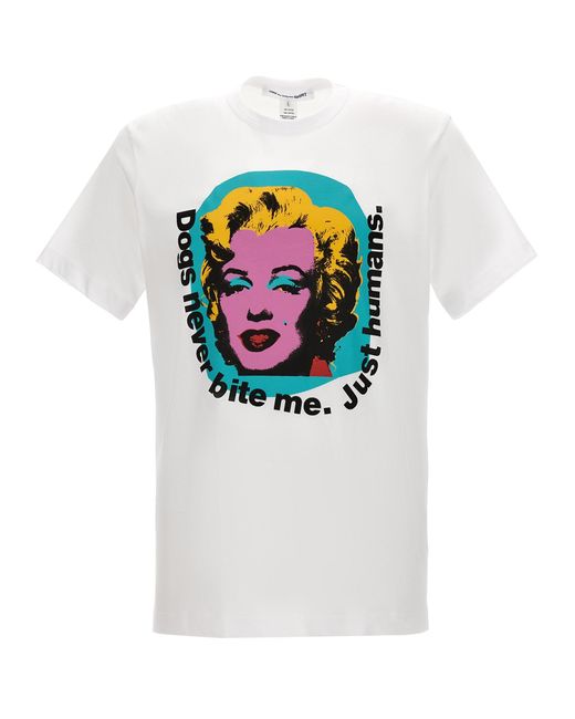Comme des Garçons Gray Andy Warhol T-shirt for men