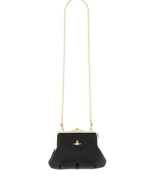 Vivienne Westwood Black Borsa Granny Frame