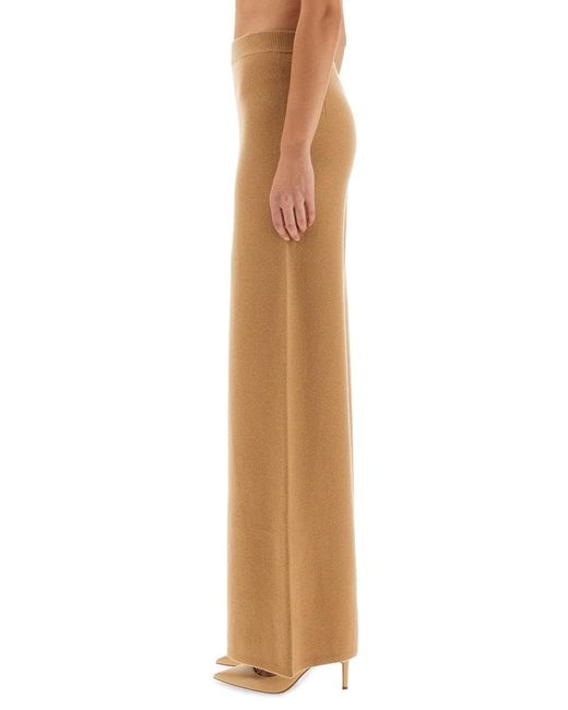Max Mara Natural Wide-Leg Trousers Judy Wool