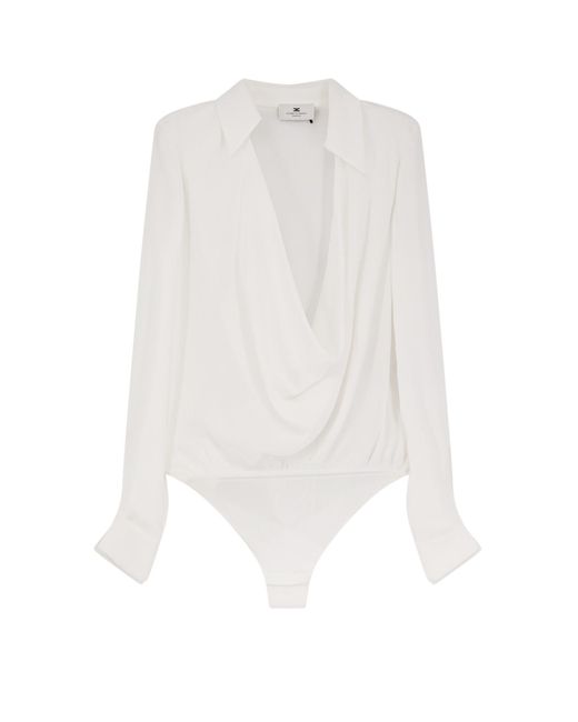 Elisabetta Franchi White Viscose Body/Shirt
