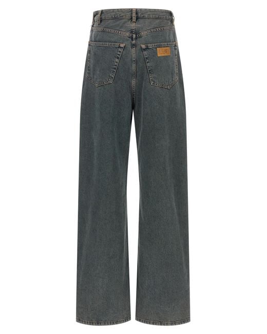MM6 by Maison Margiela Blue Cotton Jeans Denim Clothing