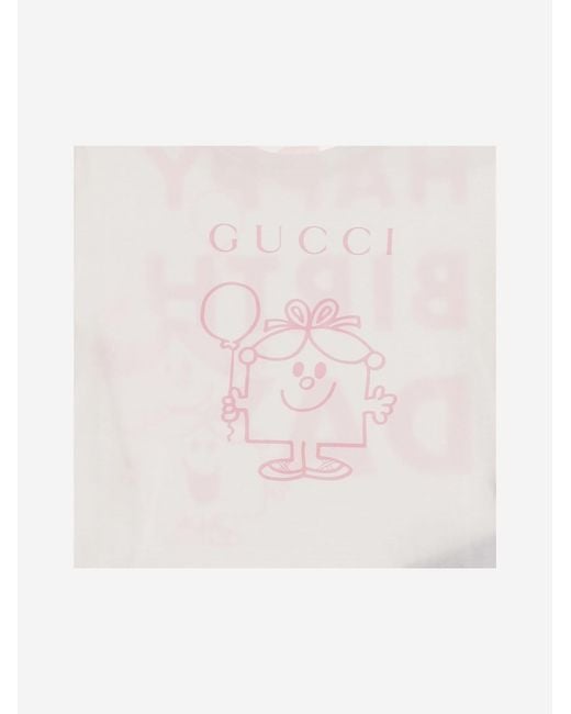 Gucci Pink Cotton T-Shirt T-Shirts