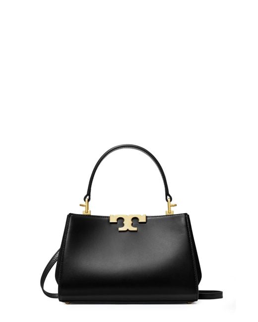 Tory Burch Black Eleanor Mini Satchel Leather Shoulder Bag