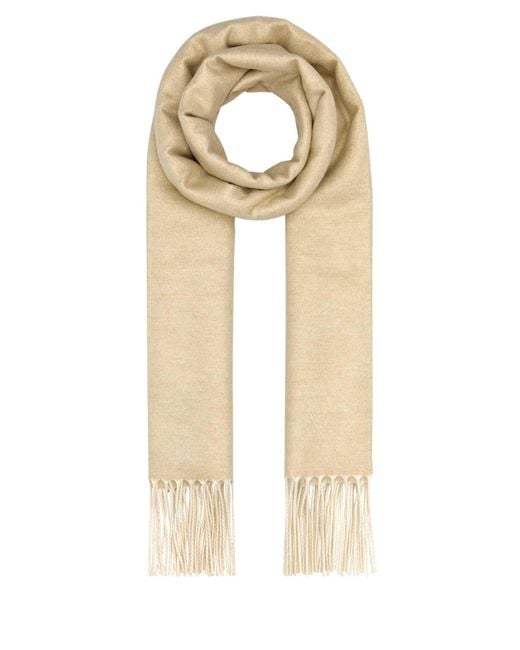 Prada Sand Silk Blend Scarf in Natural Lyst UK