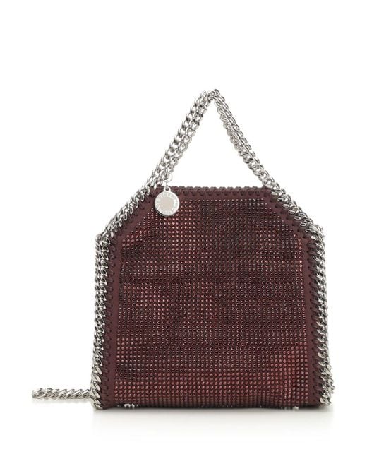 Stella McCartney Purple Falabella Tiny Hotfix Crystal Bag