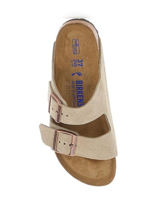 Birkenstock Natural Sandals Arizona Sfb Leve Suede Sole
