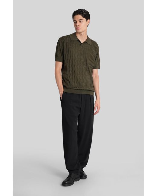 Emporio Armani Green Polo for men