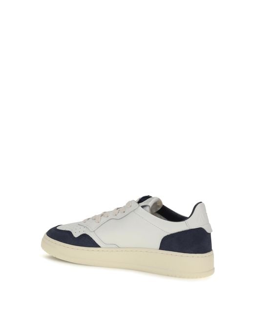 Autry White Medalist Low Sneakers for men