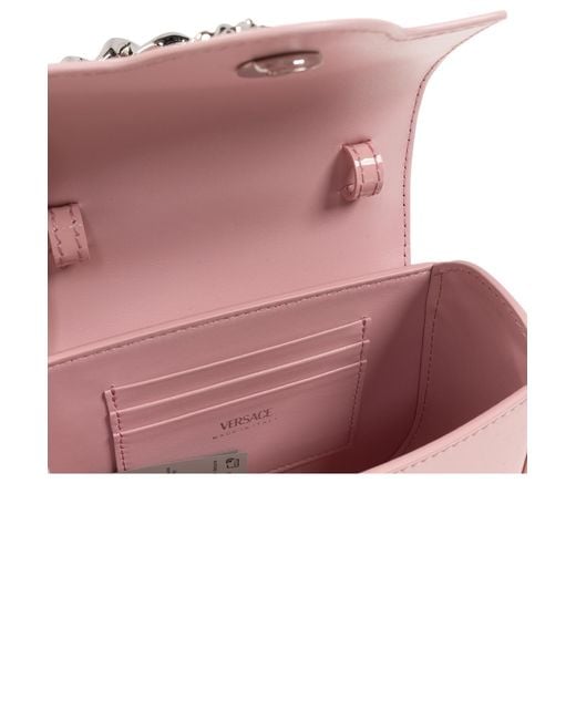 Versace Pink Mini La Medusa Shoulder Bag