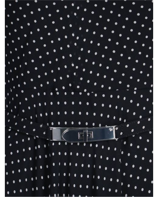 Polo Ralph Lauren Polka Dot Maxi Halter Dress in Black | Lyst