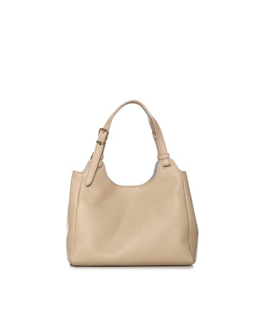 Miu Miu Natural Leather Bag With Logo