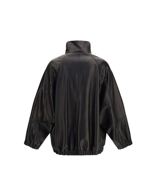 Brunello Cucinelli Black Leather Jacket
