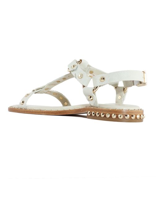 Ash White Leather Patsy Sandals