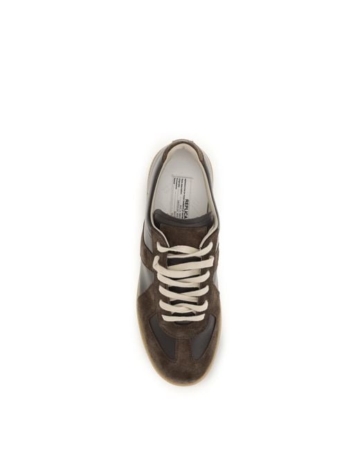 Maison Margiela White Leather Sneakers Trainers for men