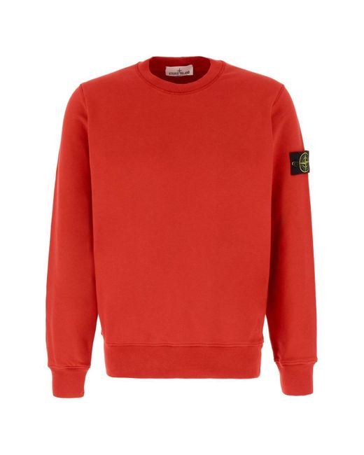 Stone Island Red Sweatshirts for men