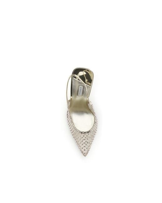 Le Silla White Nylon Platform Pumps