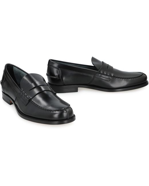 Tod's Black Loafers Patent Leather for men