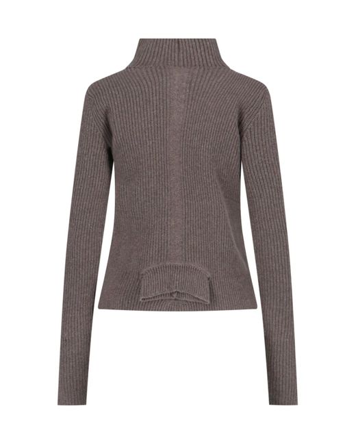 Rick Owens Brown Headon Dbl Lupetto Sweater