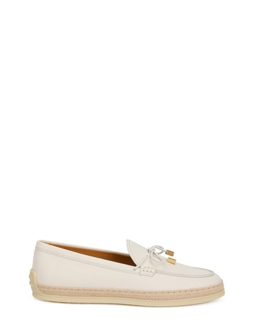 Tod's White Loafer Calfskin Loafers