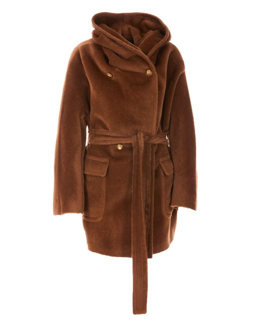 Tagliatore Women's Jilly Coat - Brown - Long Coats
