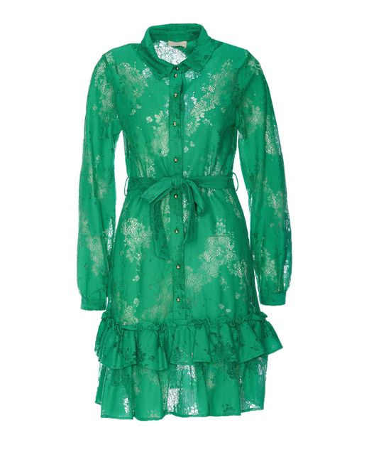 Liu Jo Laces Dress in Green Lyst UK