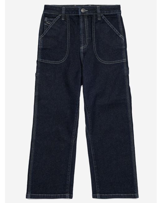 DIESEL Blue Stretch Cotton Jeans for men