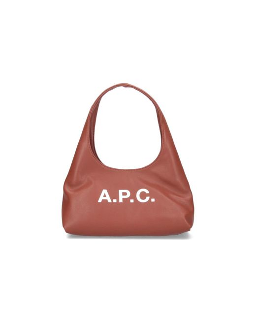 A.P.C. Red Baby Ninon Small Shoulder Bag