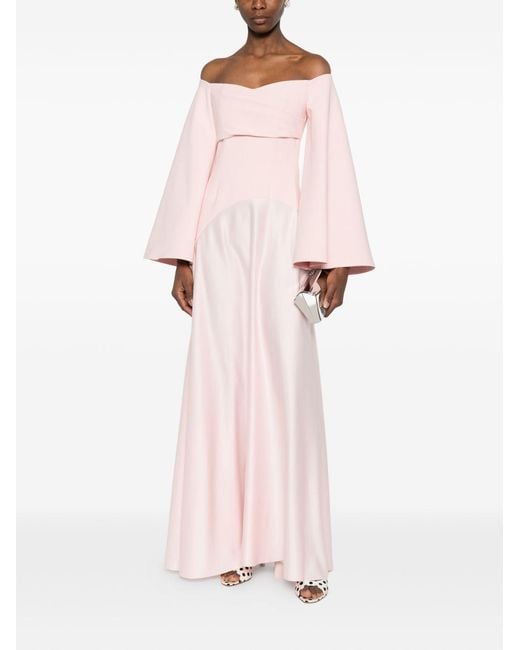 Solace London Pink Rina Maxi Dress