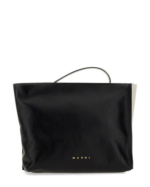 Marni Black Soft Museum Clutch Bag