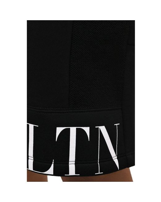 Valentino Garavani Black Track Shorts for men