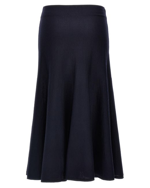 Khaite Blue 'Mayu' Skirt