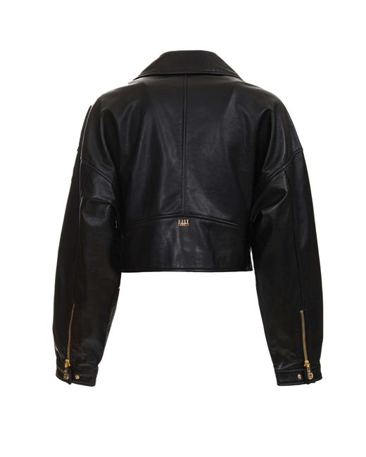 Just Cavalli Black Leather Jacket