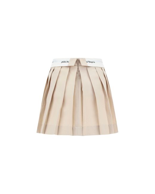 Palm Angels White Chino Skirt