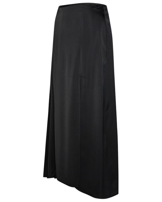 Jil Sander Black Viscose Skirt