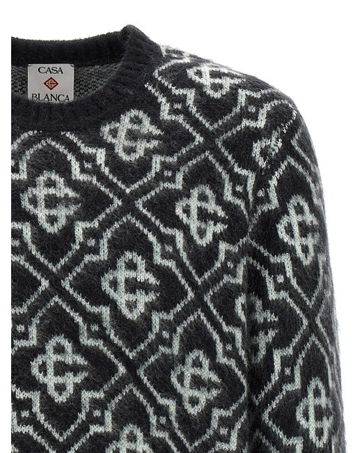 Casablanca Black 'Monogram' Sweater for men