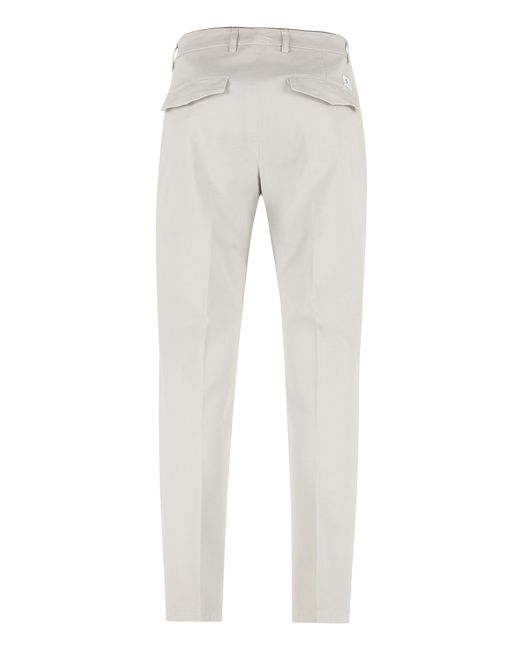 Department 5 Gray Prince Cotton Chino Trousers for men