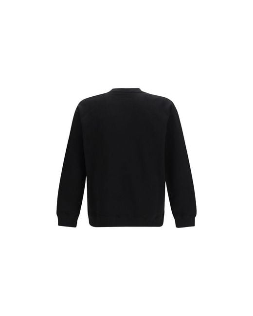 Valentino Garavani Black Cotton Sweatshirt for men