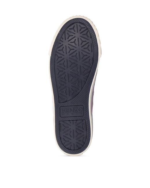 KENZO White School Logo High-Top Sneakers