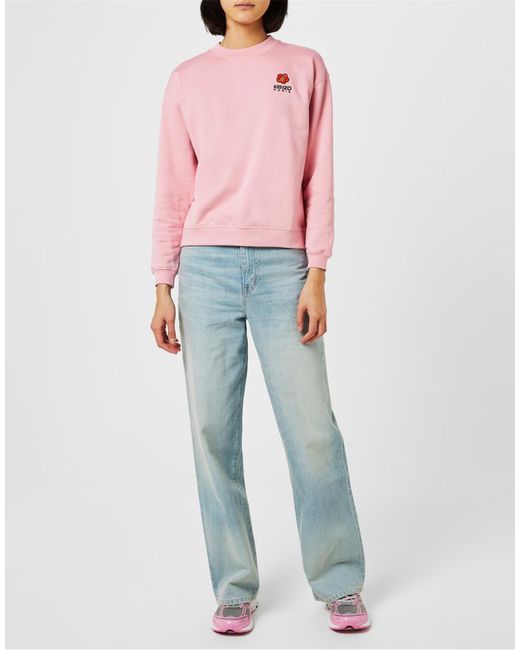 KENZO Pink Tech Runner Logo Sneakers For