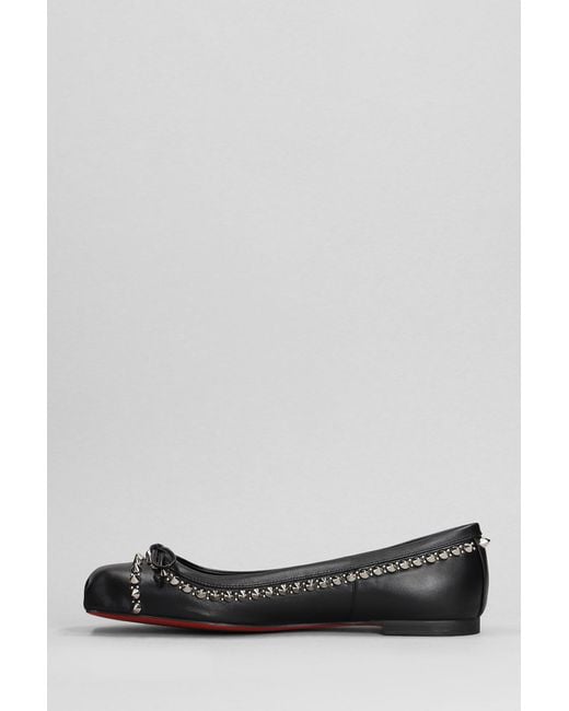 Christian Louboutin Mamadrague Ballet Flats In Black Leather