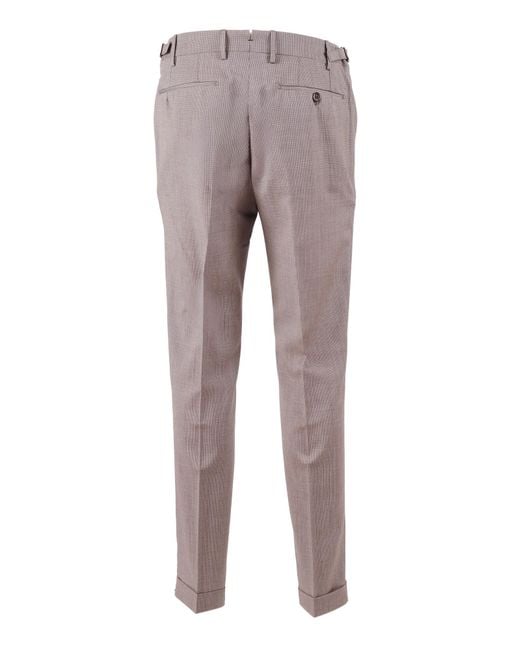 Berwich Purple Retrolong Pants Virgin Wool for men