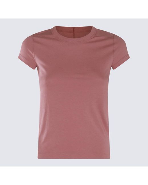 Rick Owens Pink T-Shirts And Polos