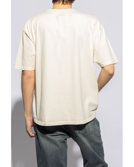 Rhude White Cotton T-Shirt for men