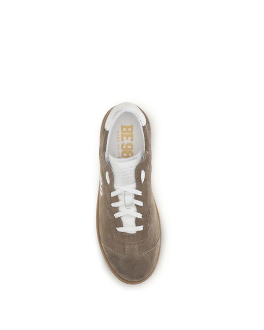 Be980 Gray Sneakers Harvard 1 Suede Upper: Trainers